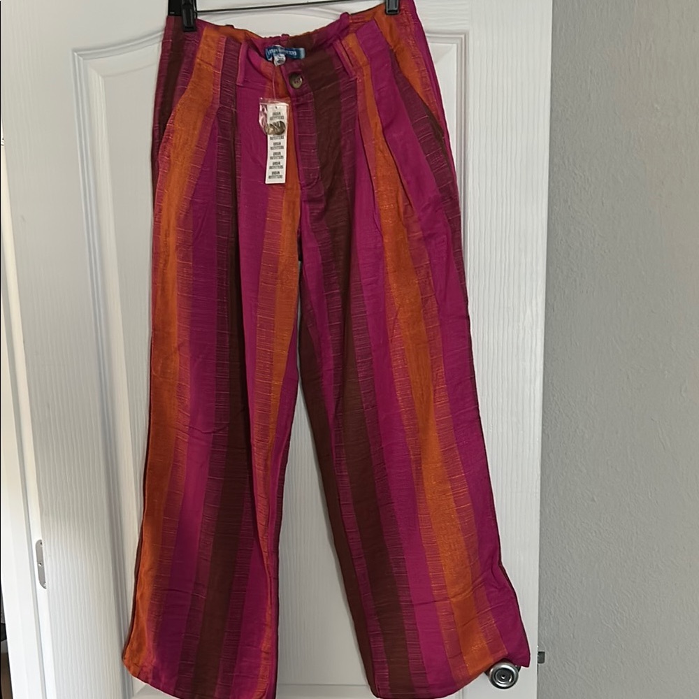 Vibrant Striped Pants